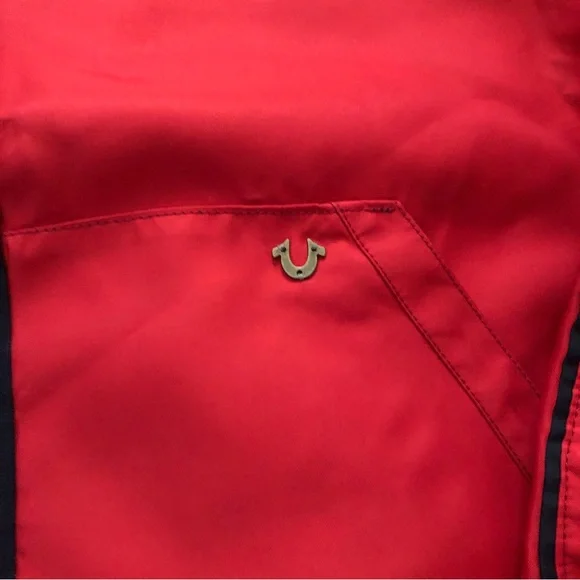 New TRUE RELIGION Two-Tone Vintage Reversible Double Snake Bomber Jacket (Large) - Picture 13 of 13